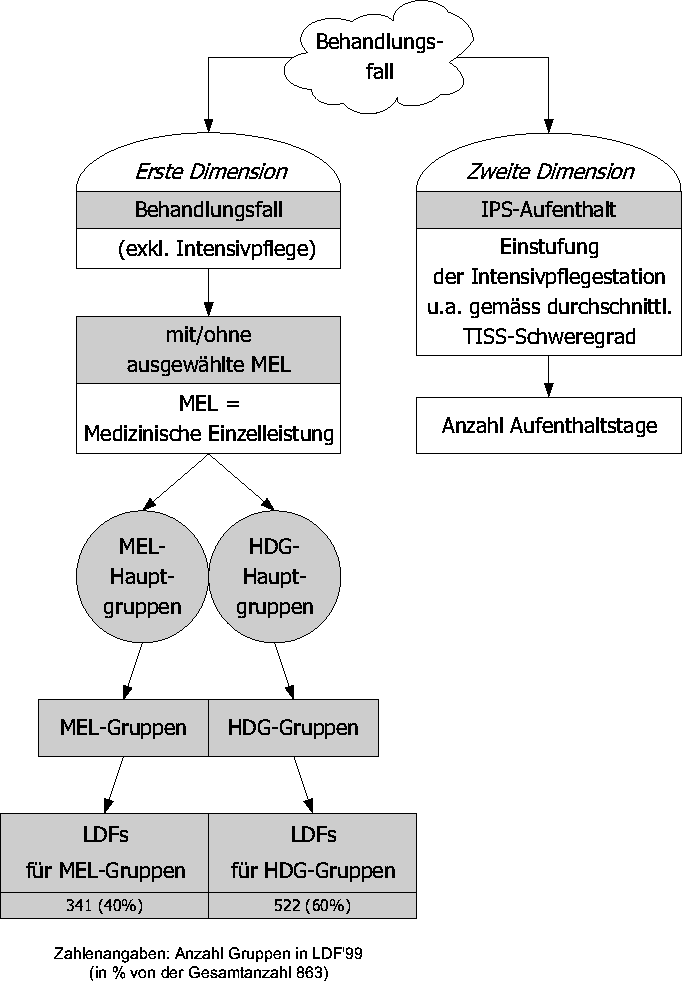 Tafel 1: 
Hierarchiestufen LDF
